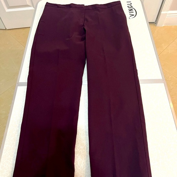 Mario Serrani Pants - Mario Serrani Italy Women Pant. Size :8 Purple Color
